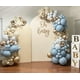 thumbnail image 3 of Globos HILAVO azul empolvado y dorado, 60 unidades, 30 cm, para decoración de fiestas, 3 of 9