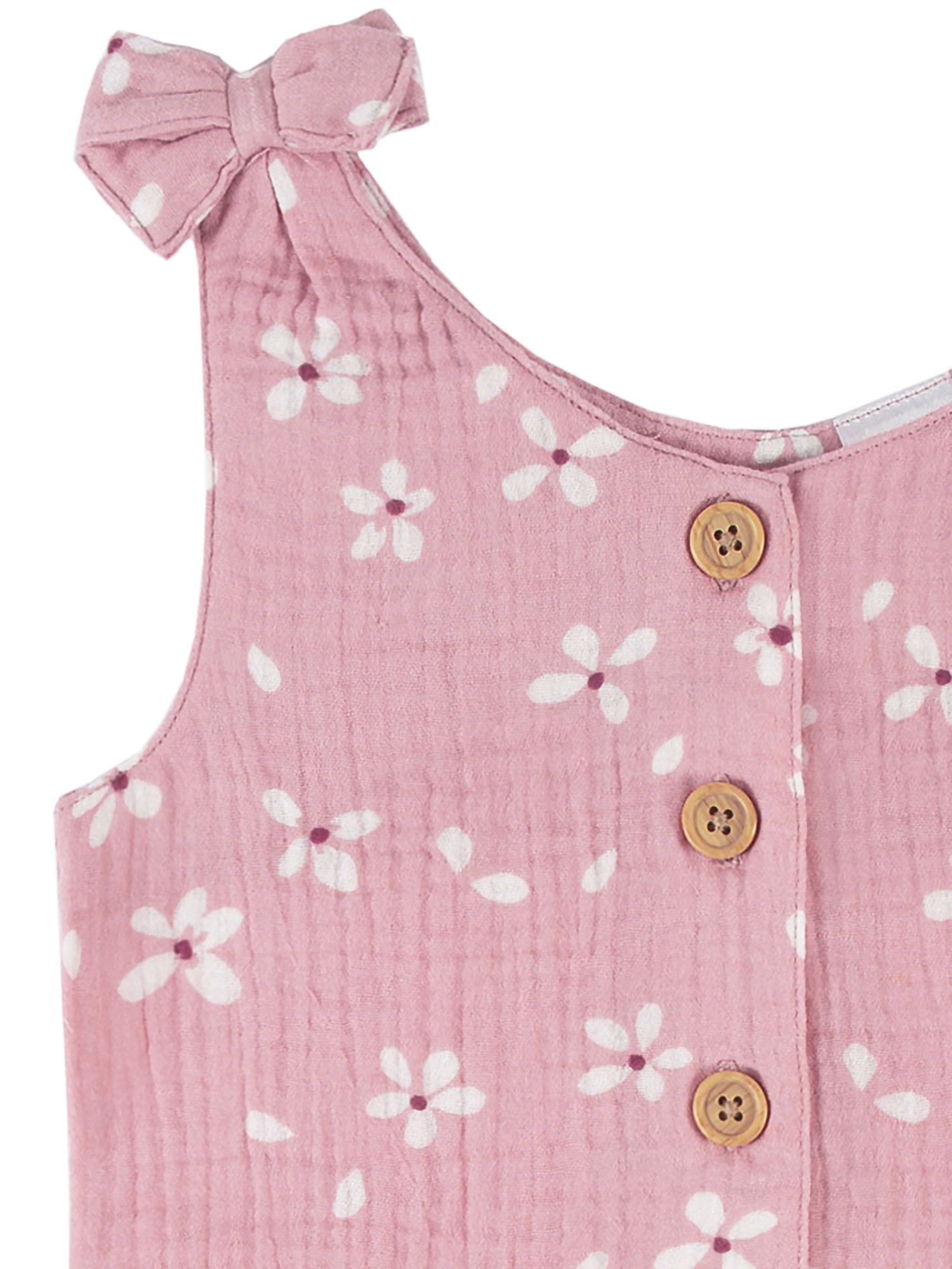 Modern Moments by Gerber Toddler Girls Gauze Romper, (12M - 5T)