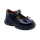 thumbnail image 1 of Zapato escolar Coqueta para niña de piel en negro Thunder con moño, 1 of 7