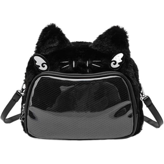 LHSHID Cat Ear Ita Backpack Cute Bags Kawaii Y2K Bags 3 Ways Crossbody Purse Messenger Bags for Women Shoulder Bag Tote (Pink)
