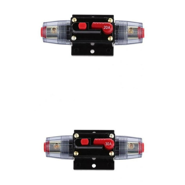 Interruptor Automático DC 12Volt 20A Y Interruptor Manual Portafusibl l Coche