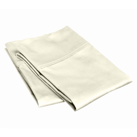 800 Thread Count 100% Egyptian Cotton Pillowcase Set, Standard/Queen Size 20x30 Inch, Beige, 2-Pack, Envelope Closure, Soft, Cooling, Crisp & Breathable