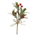 thumbnail image 3 of TIELUTT Couronne de Houx de Cueillette de Baies Rouges Pomme de Pin Couronne de Fleurs de Glycine Fleurs Chaudes Fleurs en Soie Fleurs d'Œillet Support de Fleurs de Mariage, 3 of 8