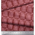 thumbnail image 3 of Soimoi Red Modal Satin Fabric Brush Stroke Abstract Decor Fabric Printed Yard 42 Inch Wide, 3 of 3