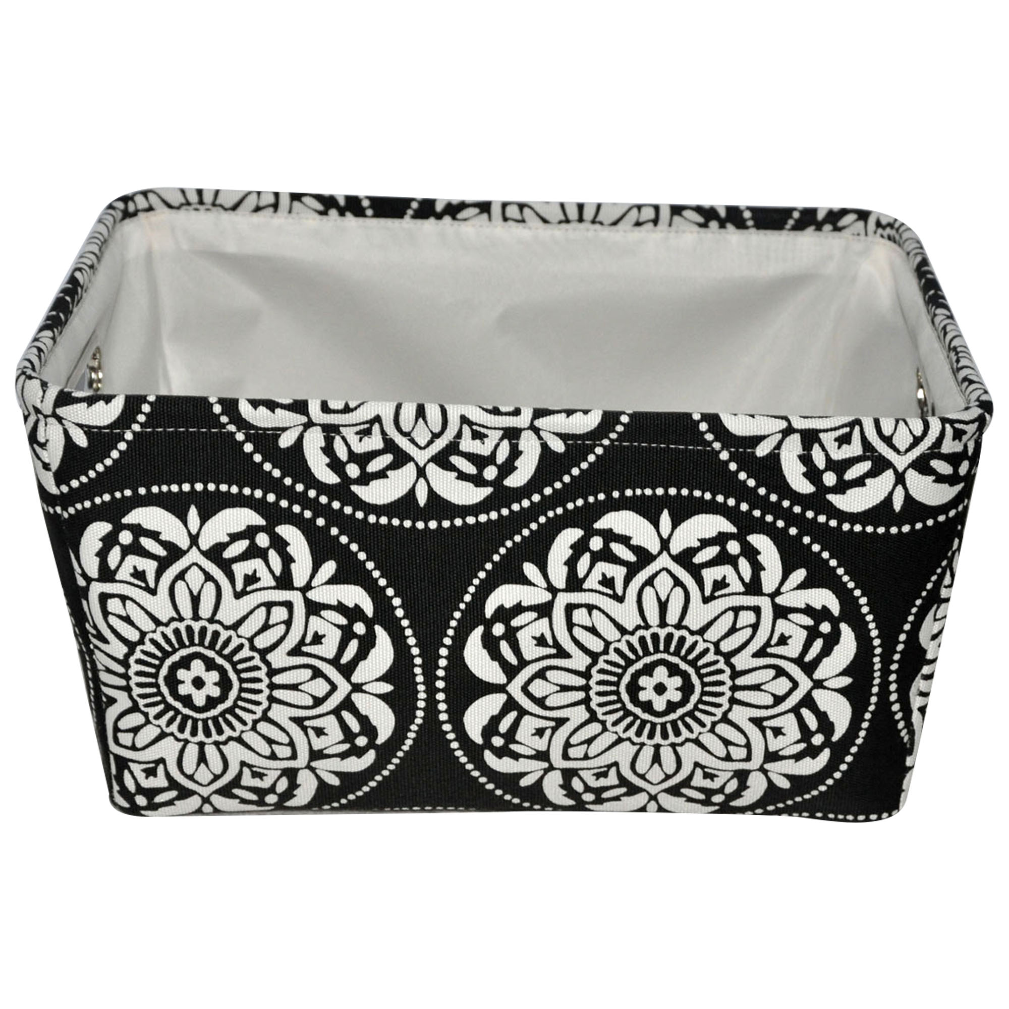 Mainstays Medallion Canvas Basket 3 Pack Multiple Colors