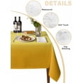 thumbnail image 2 of Yellow Ombre Table Cloth, Waterproof Tablecloth for Square Tables, Modern Abstract Art Abstract Reusable Washable Fabric Table Cover for Restaurant Kitchen Dining Tables 54"x54", 2 of 9