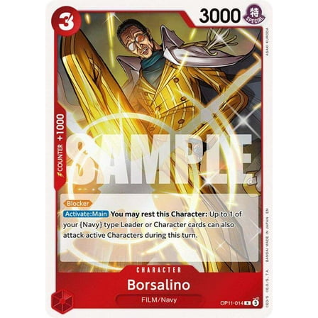 One Piece A Fist of Divine Speed Rare Borsalino OP11-014