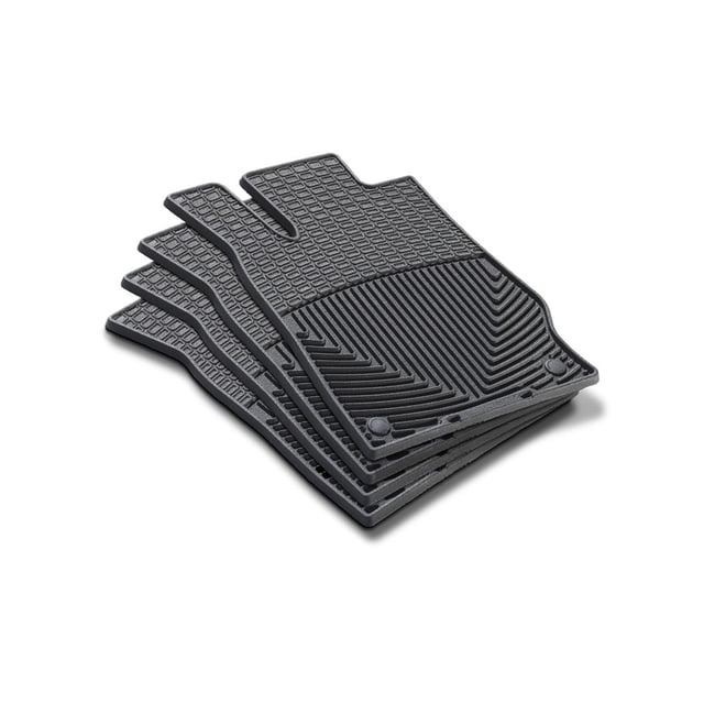 Weathertech Dessous de Verre 8ACSTRSET1 Tapis de Sol en Forme; Noir; Sans Support de Dessous de Verre; Ensemble de 4