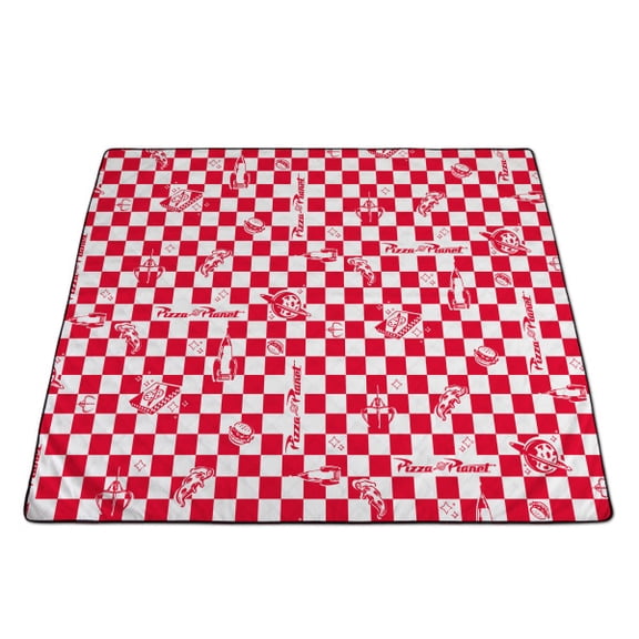 Toy Story - Pizza Planet - Impresa Picnic Blanket, (Red and White)