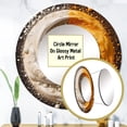 thumbnail image 4 of Designart "White Yellow Yin And Yang Harmony in Contrast" Meditation Rund Mirror For Wall Decor - Large White Round Printed Mirror - Traditional Round Mirror 23" x 23" Inch, 4 of 6