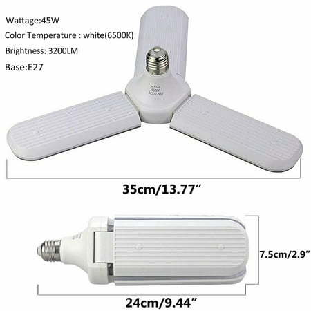 LED Garage Light Bulb 45W