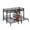 Black-with Stairs, variant on Ktaxon Metal Twin Triple Bunk Bed, Twin over Twin over Twin XL Bed Frame for 3, Separates Into 3 Twin Beds, Black