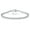 silver, variant on Tennis Bracelets for Women Cubic Zirconia Bracelet 18K White Gold Plated 2MM Round CZ Dainty Jewelry 6.5 Inch