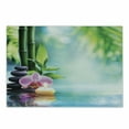 thumbnail image 1 of Spa Cutting Board, Symbolic Features Candle and Bamboos Tranquil and Thoughtful Life Nature Print, Decorative Tempered Glass Cutting and Serving Board, Small Size, Multicolor, by Ambesonne, 1 of 1