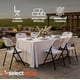 thumbnail image 3 of Set De Sillas Plegables De Plástico Reforzadas con Estructura De Acero 80 X 39 cm Silla para Eventos Resistente Color Blanco Silla Portatil Silla Plegable para Fiestas (4), 3 of 7