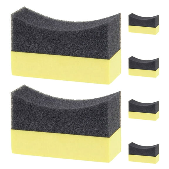 Masteelf  6 Pcs Car Sponges Tire Shine Applicator Pads Wash