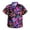 Multicolour, variant on Neon Game Print Short Sleeve Shirt Boys Casual Button Down Top Summer Clothes