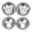 Silver 1PCS, variant on 4 Piece Stainless Steel Pan Set Stove Burner Ring For W102725 Burner Cover Of Electric Furnace