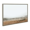 thumbnail image 2 of Kate and Laurel Sylvie Fogged Landscape Framed Canvas Wall Art by Alicia Abla, 23x33 Gray, Decorative Landscape Art Print for Wall, 2 of 8