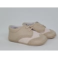 thumbnail image 6 of Boy/Infant shoes Beige/Tan Napa Leather and Linen Kids Shoes, 6 of 12