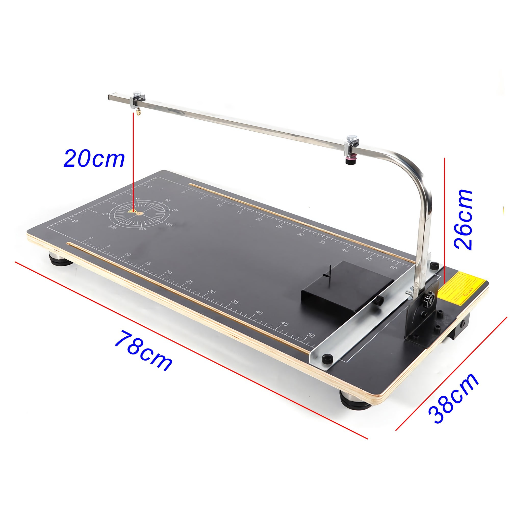 Techtongda Hot Wire Foam Cutter Table Foam Slitting Machine Transverse Hot Wire Foam Styrofoam Cutting Machine Vertical(30.7in*14.9in)