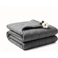thumbnail image 1 of Weighted Blanket 5lbs 41"x60" for Adults and Teens, Heavy Throw with Premium Glass Beads for Napping, Machine Washable with Soft & Breathable All-Season Comfort (41" x 60" 5 lbs), 1 of 5