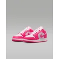 thumbnail image 4 of A i r-Jor-dan 1 Low Shoes Pink Foam White Big Kids' (GS) | Size 3.5Y - 7Y, 4 of 6