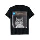 thumbnail image 1 of T-Shirt for Men 100% Cotton Ring Cat with Motion Meme T-Shirt, 1 of 6