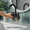 thumbnail image 4 of WB-39035B Celestine Centerset Bathroom Faucet with Drain Assembly, 2-handle Bathroom Sink Faucet, 4 of 11