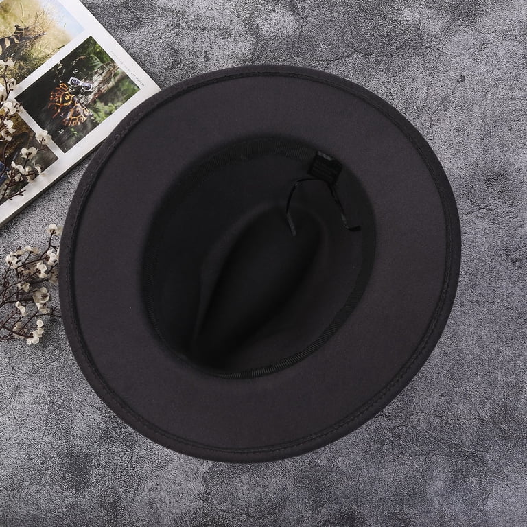 ✨NWOT✨Women Belt Buckle Fedora Hat Classic Wide Brim Floppy Felt Panama Hat✨ Geyanuo Womens Fedora Hat Classic Wide Brim Floppy Panama  main image 3