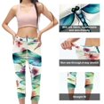 thumbnail image 3 of Dragonfly Women Leggings - High Waist Capris, Not See-Through Printed Leggings for Running, Fitness, Yoga - Women Leggings, Yoga Pants, Gym Pants, 3 of 6