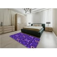 thumbnail image 4 of Ahgly Company Indoor Rectangle Patterned Bright Purple Area Rugs, 7' x 10', 4 of 6