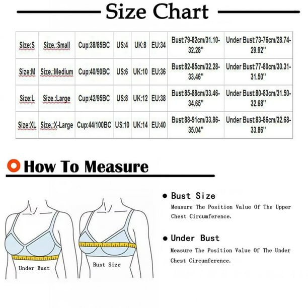 2023 Summer Savings Clearance! Bras for Women WJSXC Woman's Printing  Gathered Together Large Size Daily Bra Underwear No Rims Red M 