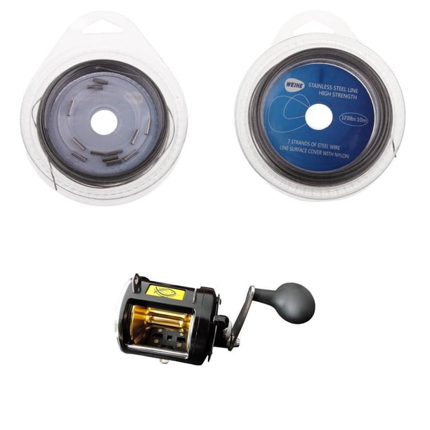 Carrete de pesca de caza mayor,carrete de arrastre Carrete de tambor potente Carrete de agua salada,carrete de pesca Jigging Carrete de fundición de surf,carrete de viento nivelado Mano