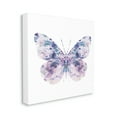 thumbnail image 3 of Stupell Industries Delicate Purple Butterfly Wings Pebbled Watercolor Effect Canvas Wall Art, 17 x 17, Design by Leah Straatsma, 3 of 7