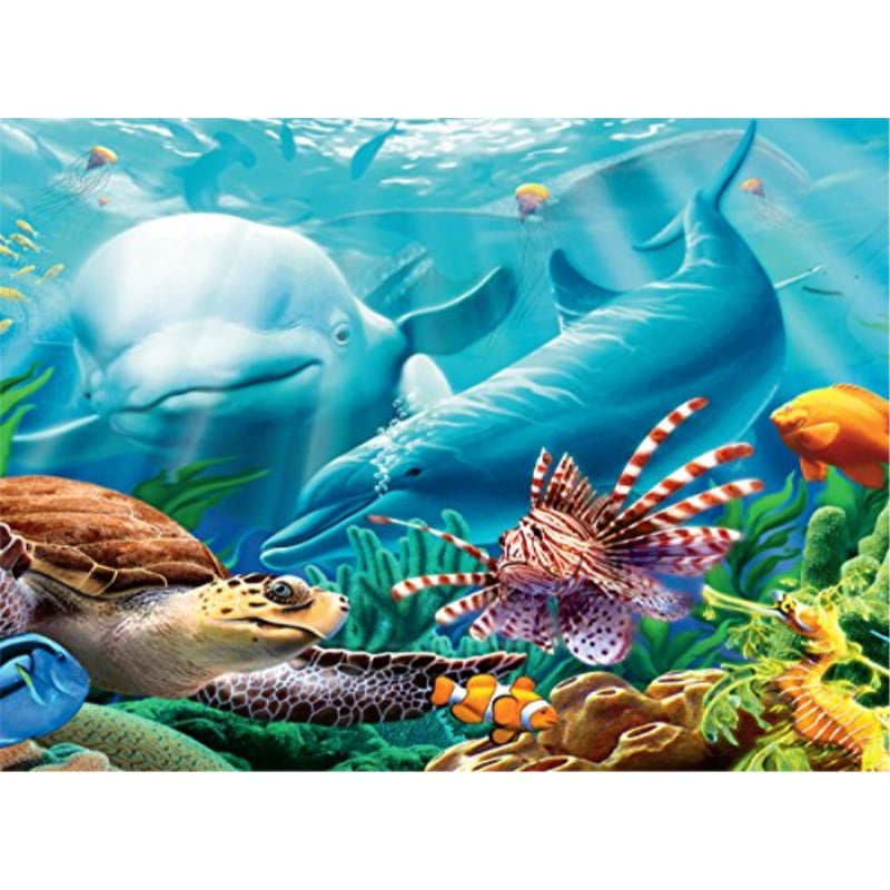 2000 PIECE JIGSAW PUZZLE BRAND NEW 3501-21 MAGICAL UNDERSEA TURTLE 