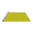thumbnail image 2 of Ahgly Company Machine Washable Indoor Square Abstract Yellow Contemporary Area Rugs, 3' Square, 2 of 4