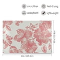 thumbnail image 4 of Pink Flower Beige Background Throw Blanket 60" x 90" Soft and Warm Blankets for Couch Sofa and Bed, 4 of 7