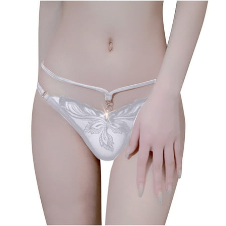 

AnuirheiH Sexy Lace Women Solid Comfort Underwear Skin Friendly Briefs Panty Intimates Thong Clearance Under $10