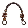 thumbnail image 2 of Wooden Bead Bag Handle 48 Strap Purse Handles Strap Replacement DIY , Coffee, 2 of 9