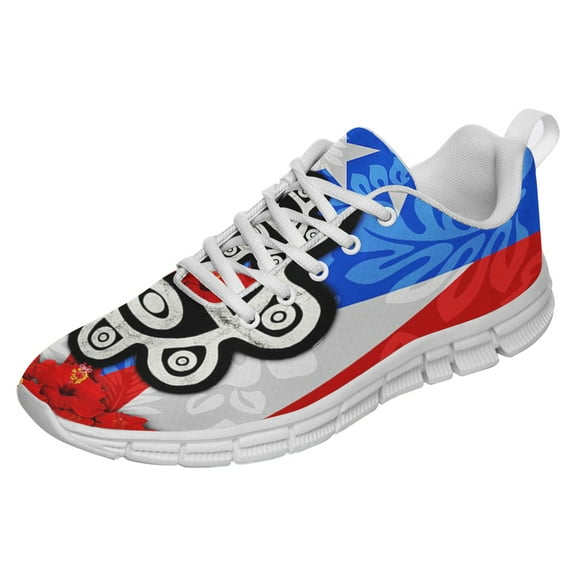 Sol Taino Puerto Rico Shoes for Men Women Running Shoes Lightweight Walking Sneakers Mesh Athletic Sport Shoes White Size 3.5