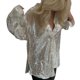 thumbnail image 4 of Blusa sexy con cuello en V y lentejuelas para mujer: top de manga larga con pliegues en el ombligo, corte holgado para fiestas/uso diario, tejido de poliéster con lentejuelas, 4 of 4