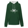 thumbnail image 4 of Women's Casual Heart Print Sweatshirts Graphic Long Sleeve Pullover Hoodie With Pocket Baggy Comfy Sweatshirt Tops, 4 of 4