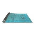 thumbnail image 2 of Ahgly Company Indoor Round Oriental Light Blue Industrial Area Rugs, 7' Round, 2 of 4