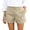 Beige,#045, variant on Cotton for Women Summer Bermuda Shorts with Pockets Dressy Casual Button Down Wide Leg Beach Short,S