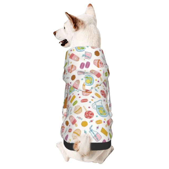 Balery Dessert Sudadera con Capucha para Perros Pequeños – Ropa para Mascotas, Disfraz para Perros y Gatos, Ideal para Fiestas y Cosplay-Medium