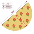 thumbnail image 3 of Yiaed Hand Drawn Strawberry Print Christmas Tree Skirt , Tree SkirtsTree Mat for Christmas Winter Holiday Indoor Decorations-36", 3 of 7