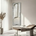 thumbnail image 5 of LUVODI 63" x 22" Luxury Crushed Diamond Full Length Mirror Silver Long Floor Standing Mirror / Wall Mounted, 5 of 13