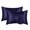 Navy Blue, variant on Black Satin Pillowcase Silk Pillow Cases Set of 2 Satun Gray Pillow Cases Black Silk Pillowcase Set of 2 20x26 Satin Pillowcase for Hair And Skin