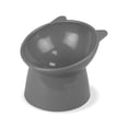 thumbnail image 2 of Fancy Pets. Plato Elevado de Plástico para Gato Gris, 2 of 4